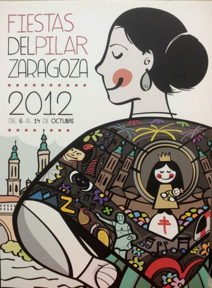 Cartel de las Fiestas del Pilar 2012