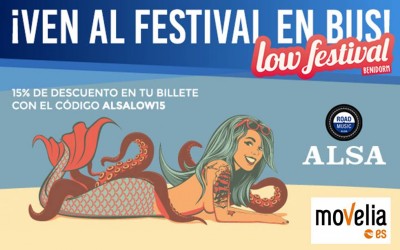 Low Festival autobus con descuento Movelia